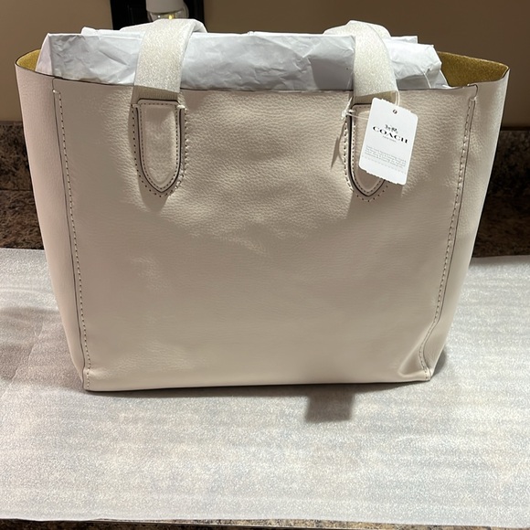 Coach Derby Tote In Chalk - Picture 7 of 12